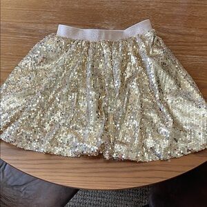 Sparkling Gold Sequin Skirt
